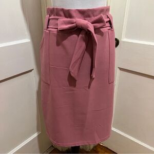 Maze Rose Colored Grocery Bag Skirt Womens 2x